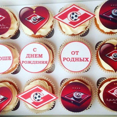 Капкейки "Спартак" купить - рязань.сладкоежкин.рф